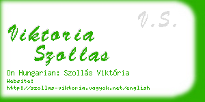 viktoria szollas business card